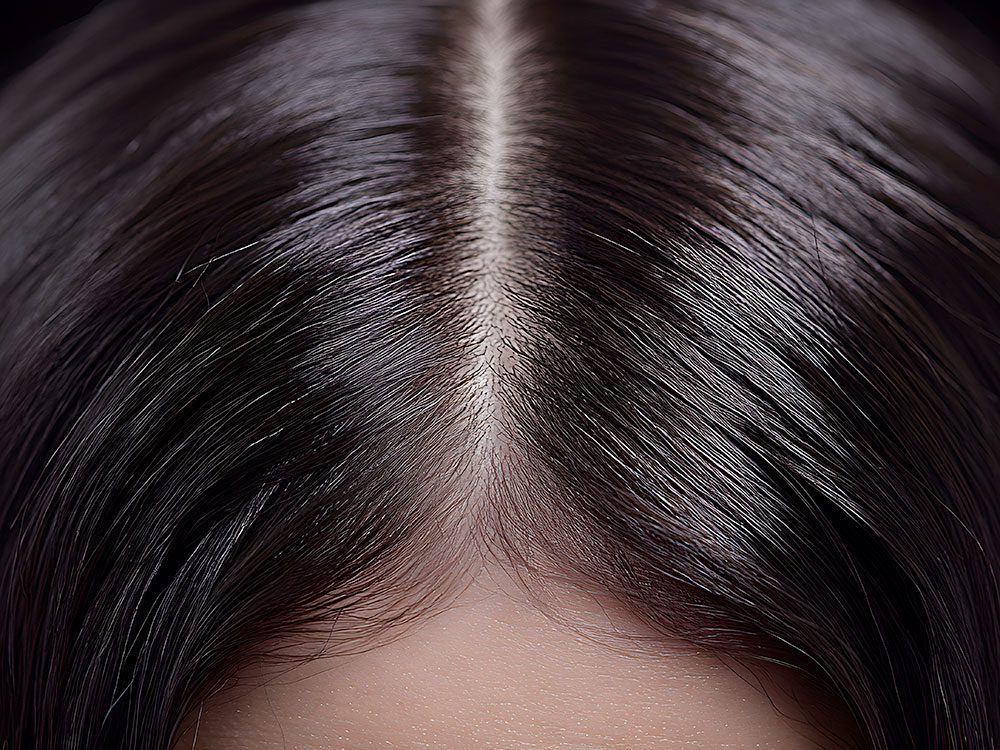 healthy scalp from collagen